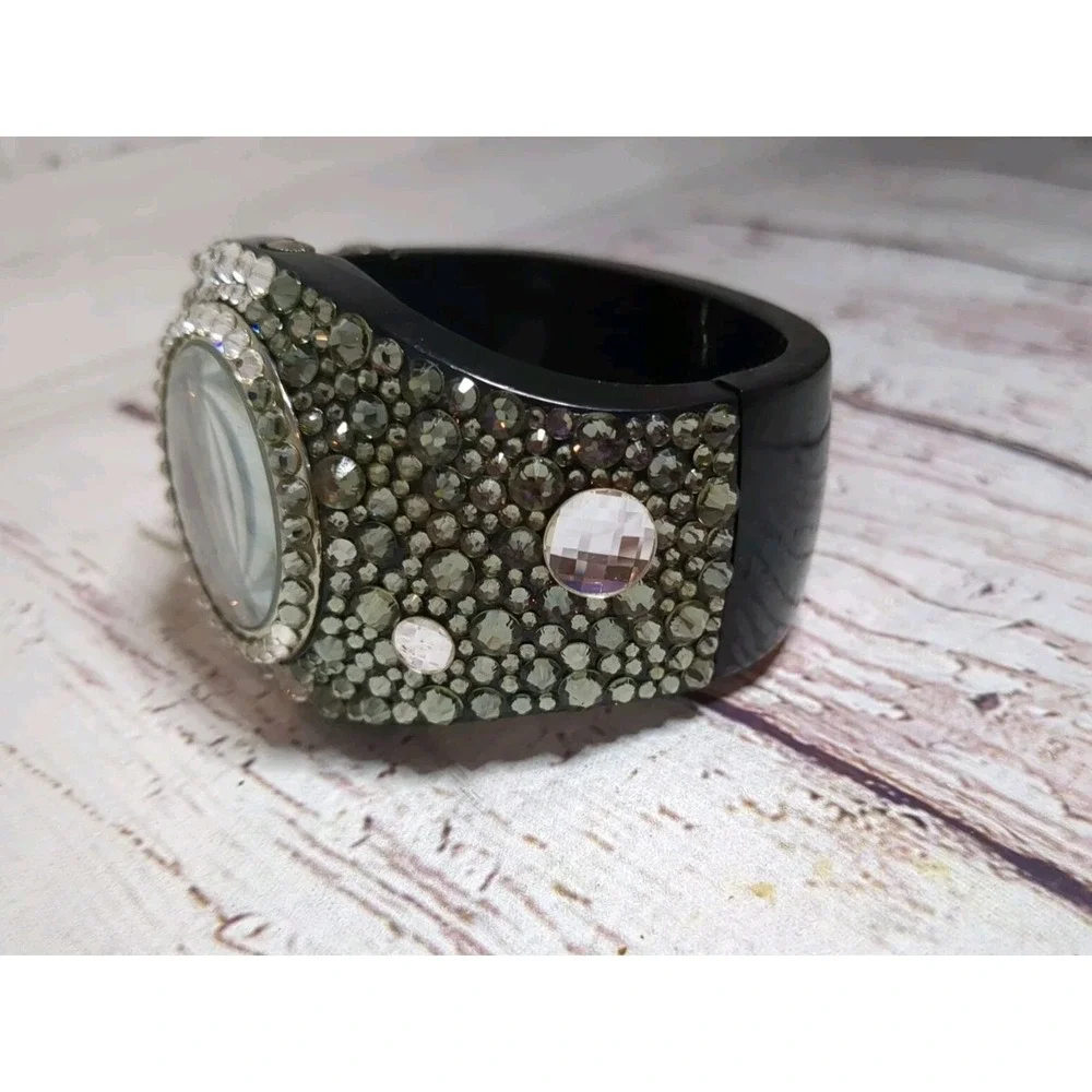 JIMMY CRYSTAL New York‎ Swarovski Quartz Women's Watch Sz. 6 1/2